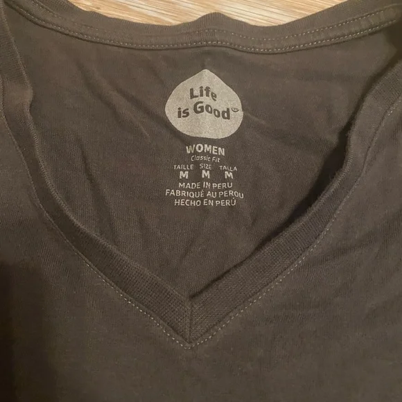 ‘Life is Good’ Classic Fit Half Full Women’s Tee - Picture 2 of 8